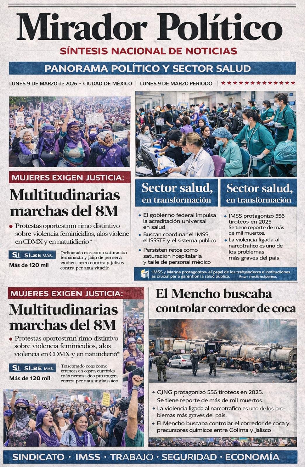 panorama político y del sector salud en México